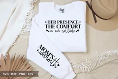 Her Presence the Comfort SVG - Mother's Day Sleeve T shirt Product Image 1
