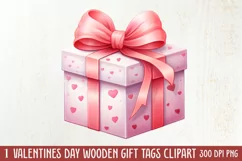 Sweet Valentine Clipart, Watercolor Valentines Day Product Image 1
