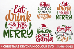 Christmas Keychain Colour SVG Product Image 1