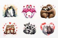 Watercolor Valentines, Valentines Day Clipart, Valentines Product Image 2