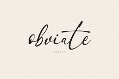 Obviate Script Font Modern Signature Handwritten Product Image 1
