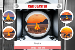 Car Coaster Fire Pit Product Image 1