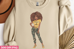 Empowering Black Girl Clipart PNG Product Image 2