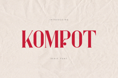 Kompot Elegant Modern Serif Font | Luxury Product Image 1