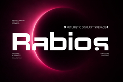 Rabios - Futuristic Tech Sans Font Product Image 1