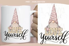 Love Yourself | Valentines Day | Valentine Pink Gnome Product Image 2