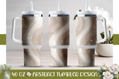 White Glitter Tumbler PNG, Glitter 40 Oz Tumbler Template Product Image 1