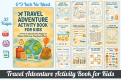 Travel Adventure Activity Book for Kids Product Image 1