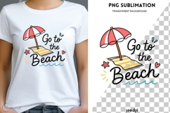 Go to the Beach PNG | Cute Beach Vacation Design Product Image 1