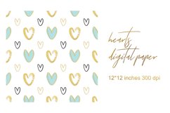 Valentines Day Digital Paper. Love Digital Paper. Product Image 1