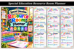 Special Education Resource Room Planner Product Image 1