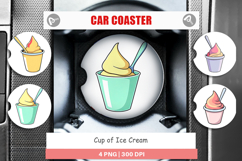 Car Coaster Ice Cream Cup Product Image 1