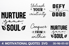 Motivational Quotes Designs SVG Product Image 1