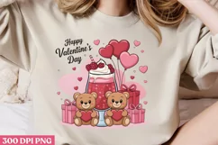 Happy Valentine's Day PNG, Cozy Valentine Sublimation PNG Product Image 2