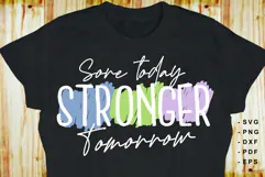 Sore today stronger tomorrow, Gym SVG, Fitness Quotes Shirt Product Image 2