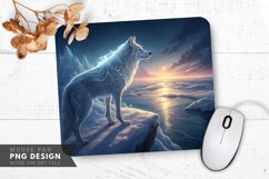 Ethereal Guardian of the Frozen Sea Mouse Pad PNG Design Product Image 1
