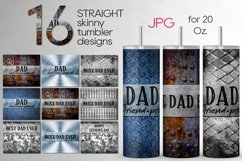 Father's Day design| Skinny tumbler sublimation bundle, JPG Product Image 1