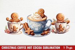 Christmas Coffee Hot Cocoa Sublimation Clipart Product Image 1