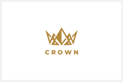 Abstract Crown Logo Design Vector Template Product Image 2