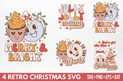 Retro Christmas Tshirt SVG Product Image 1