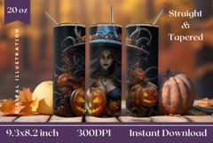 3D Halloween Tumbler Wrap, 3D Halloween Sublimation Design Product Image 1