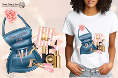 Lash Tech Apron Sublimation PNG Beauty Tools Glam Design Product Image 2