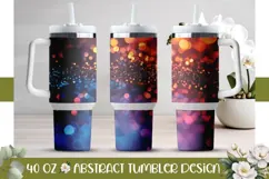 Blue Glitter Tumbler Design, Sparkle 40 Oz Tumbler Wrap Product Image 1