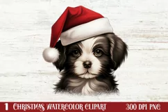 Christmas Peeking Dogs Clipart, Christmas PNG Product Image 2