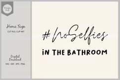 Bathroom Selfie svg, funny home sign svg, entrance door sign Product Image 2