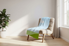 Blanket mockup on modern chair Product Image 2