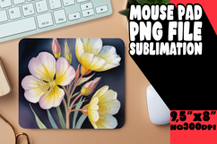 Radiant Desk Mat Sublimation, Flowers Product Image 1