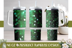 Green Tumbler Wrap Design, Glitter 40 Oz Tumbler Template Product Image 1