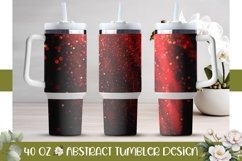 Red Glitter Tumbler Design, Glitter Red 40 Oz Tumbler PNG Product Image 1