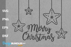 Merry christmas lettering svg Product Image 2