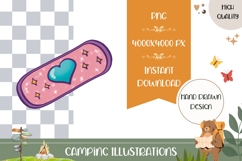 Hand Drawn Plaster Illustration, Cartoon Plaster PNG Product Image 1