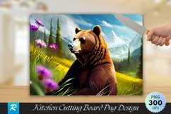 Bear Cutting Board Sublimation Design Product Image 1