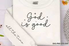God is good, all the time Sleeve SVG PNG Product Image 1