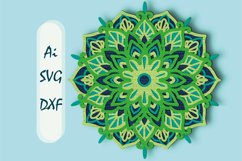 Mandala 3D Multilayer SVG/ 3D mandala/ Mandala paper cut Product Image 1