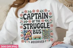 Captain of the struggle PNG, School Bus Driver Sublimation P Product Image 2