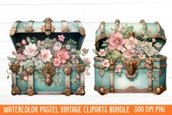 Watercolor Pastel Vintage Clipart Product Image 2