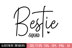 Bestie Squad sticker design Product Image 1