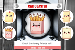 Car Coaster Kawaii Stationery Product Image 1