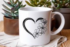 Flower Heart Svg , Flower Svg, Heart Svg Product Image 7
