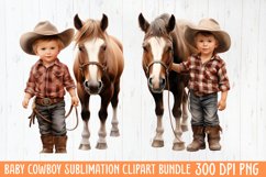 Baby Cowboy Sublimation Clipart Product Image 1