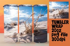 Realistic Winter Landscape Tumbler Sublimation Product Image 1