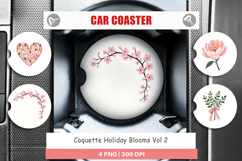 Coquette Holiday Blooms Car Coaster Product Image 1
