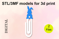 Paper Clips, Easter Bunny STL/3MF files for 3D Printing Product Image 1