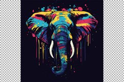 Colorful Abstract Elephant Design Product Image 2