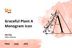 Graceful Plant Monogram Icon Product Image 1