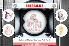 Celestial Mother Fantasy Art Car Coaster Product Image 1